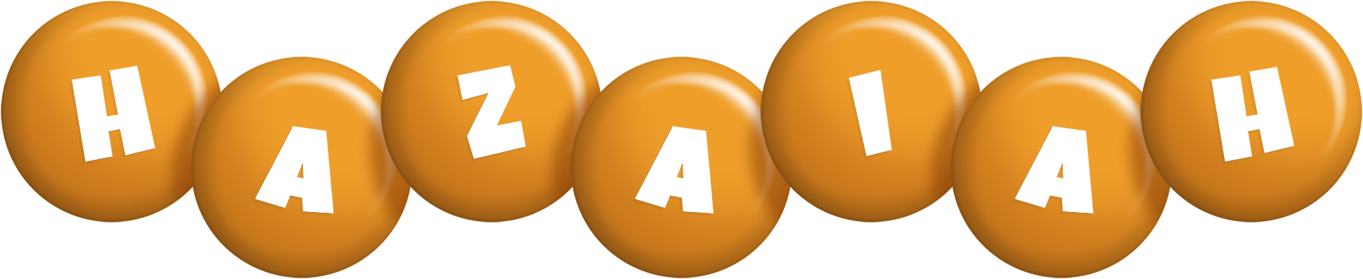 Hazaiah candy-orange logo