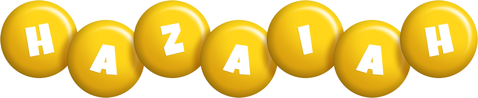 Hazaiah candy-yellow logo