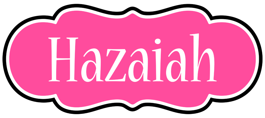 Hazaiah invitation logo