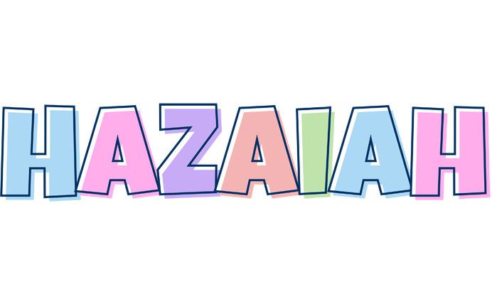 Hazaiah pastel logo