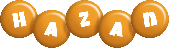 Hazan candy-orange logo