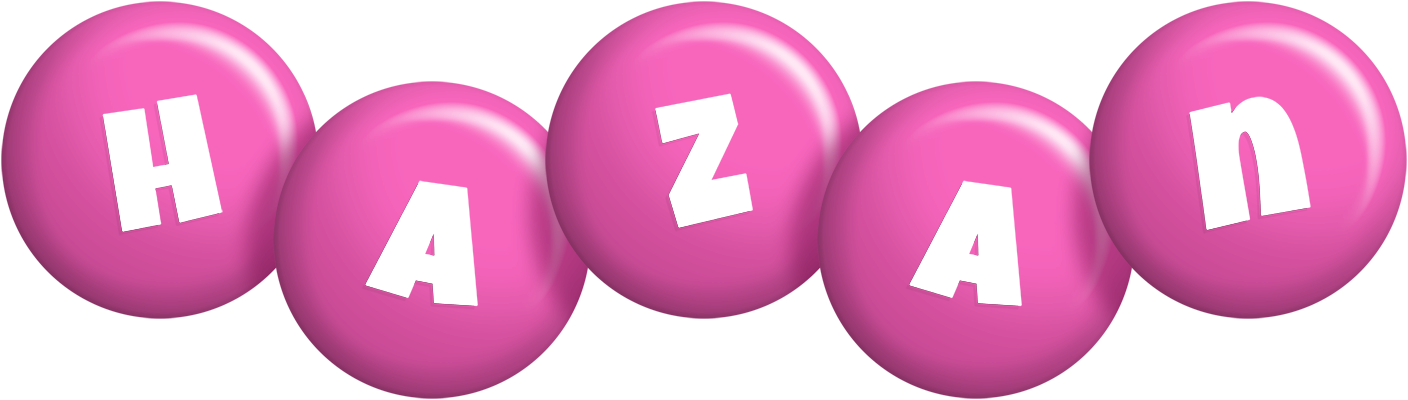 Hazan candy-pink logo