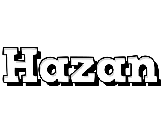 Hazan snowing logo