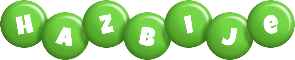 Hazbije candy-green logo
