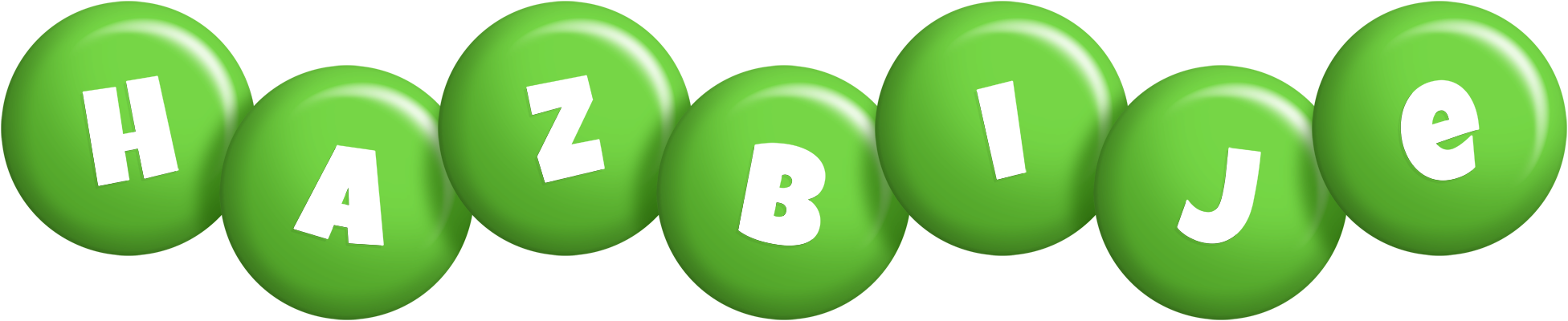 Hazbije candy-green logo