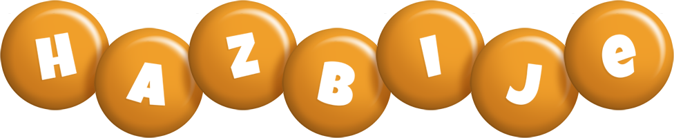 Hazbije candy-orange logo
