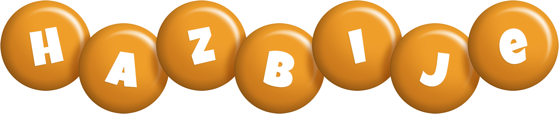 Hazbije candy-orange logo