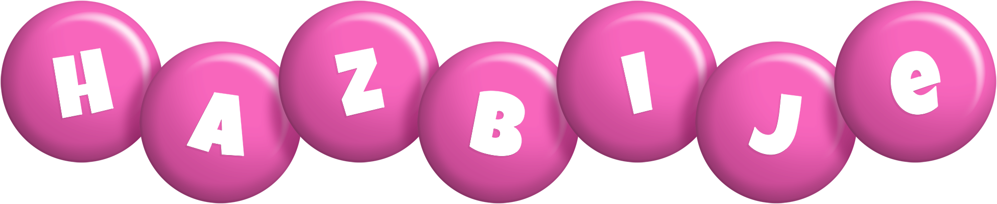 Hazbije candy-pink logo