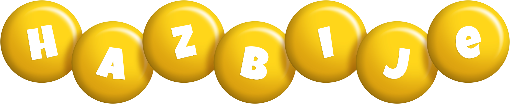 Hazbije candy-yellow logo