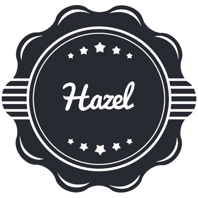 Hazel badge logo