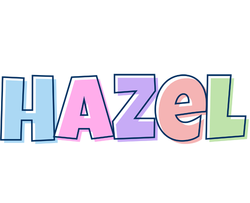 Hazel pastel logo