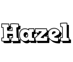 Hazel snowing logo