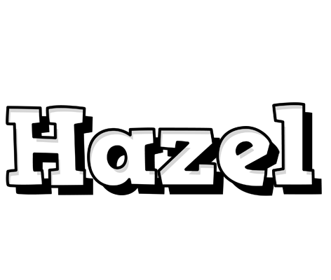 Hazel snowing logo
