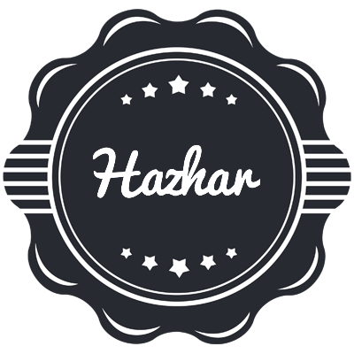 Hazhar badge logo