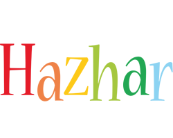 Hazhar birthday logo