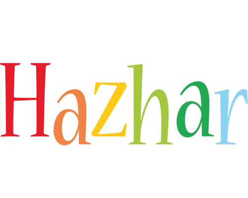 Hazhar birthday logo
