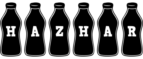 Hazhar bottle logo