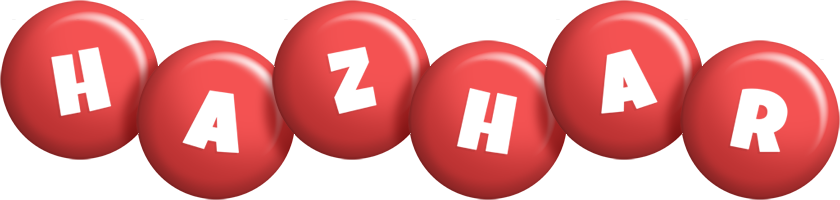 Hazhar candy-red logo