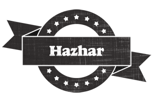 Hazhar grunge logo