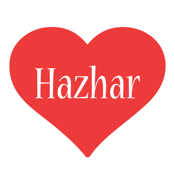 Hazhar love logo
