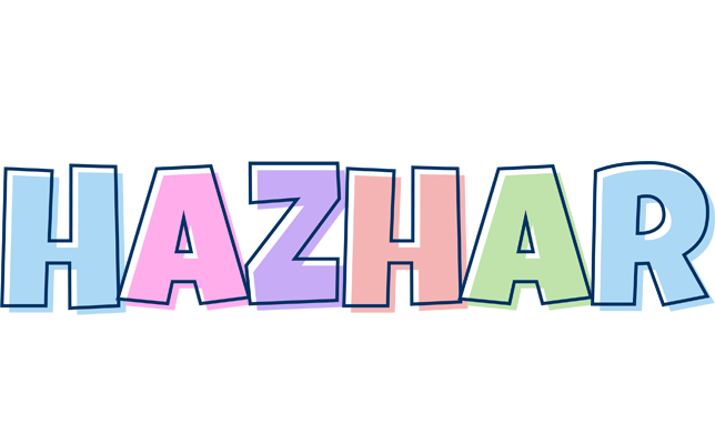 Hazhar pastel logo