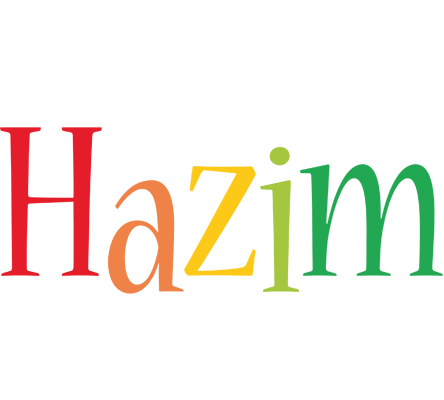 Hazim birthday logo