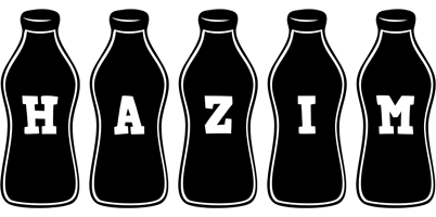 Hazim bottle logo