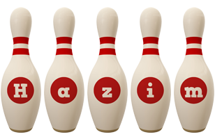 Hazim bowling-pin logo