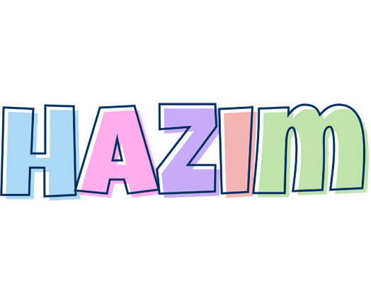 Hazim pastel logo