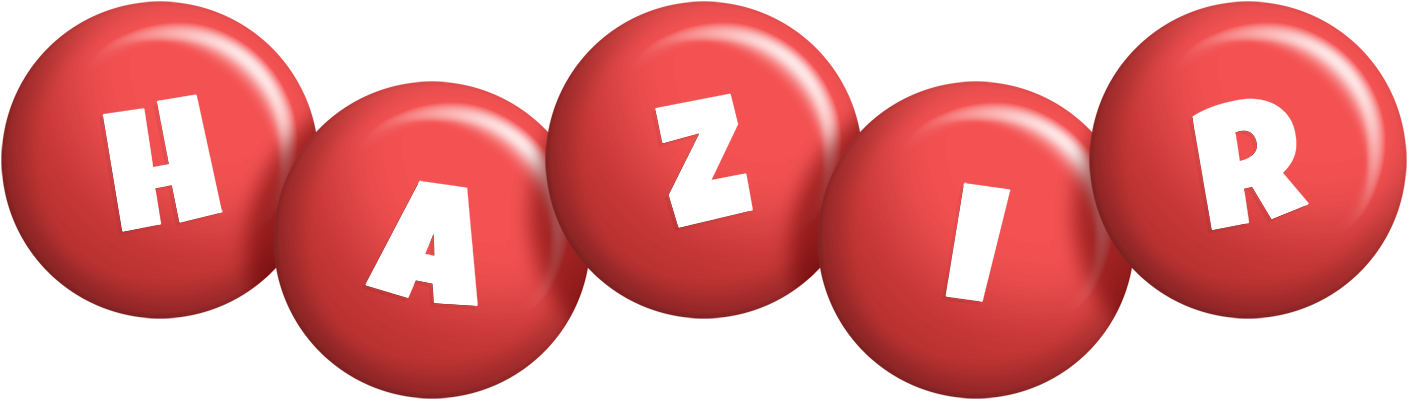 Hazir candy-red logo