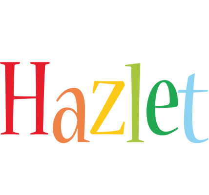 Hazlet birthday logo