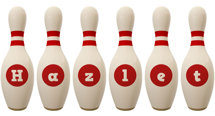 Hazlet bowling-pin logo