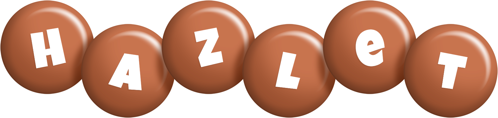 Hazlet candy-brown logo
