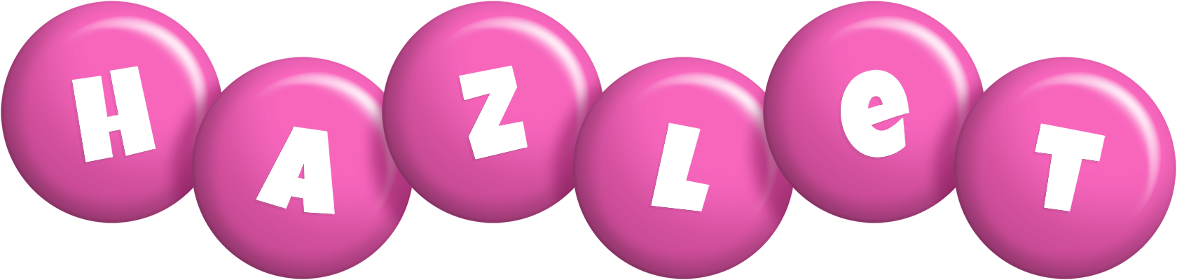 Hazlet candy-pink logo