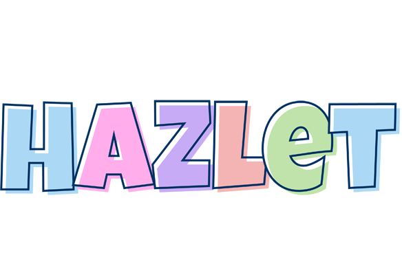 Hazlet pastel logo