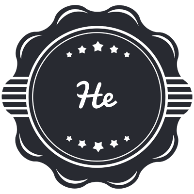 He badge logo