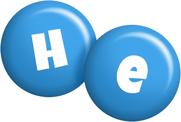 He candy-blue logo