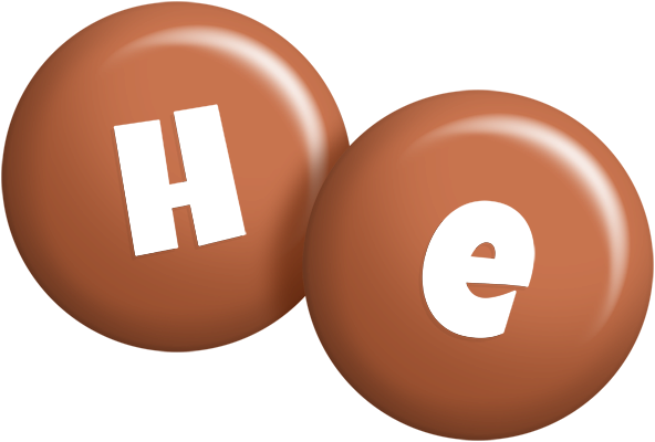 He candy-brown logo