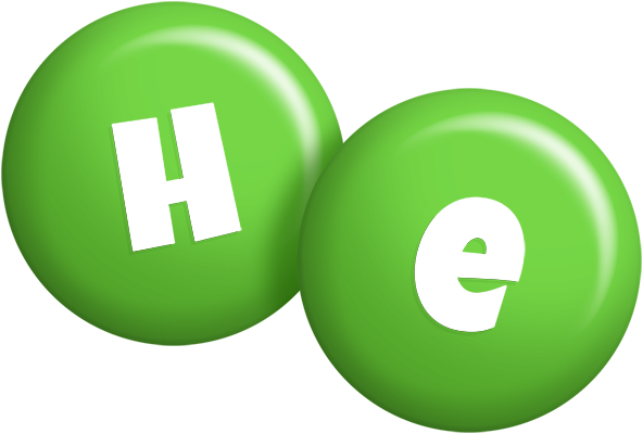 He candy-green logo