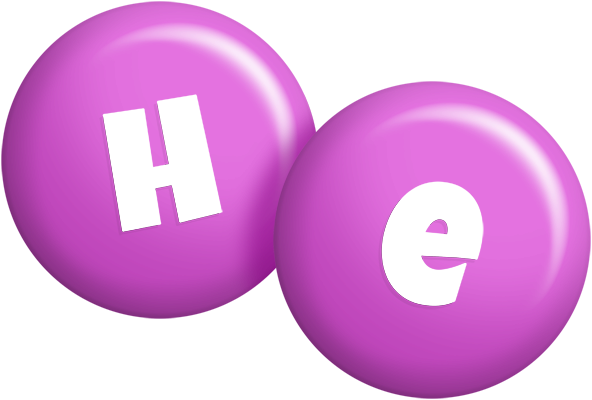He candy-purple logo