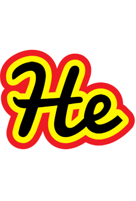 He flaming logo