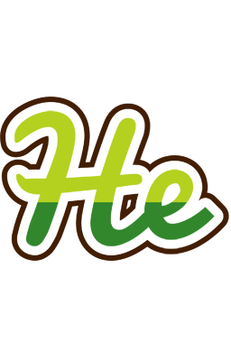 He golfing logo