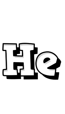 He snowing logo