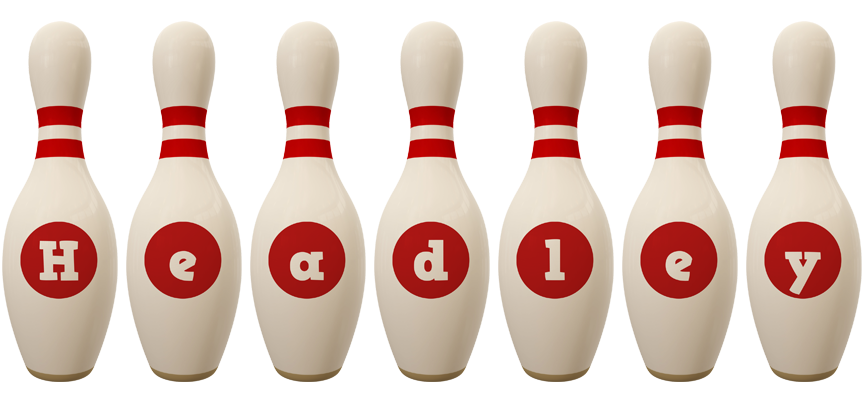 Headley bowling-pin logo