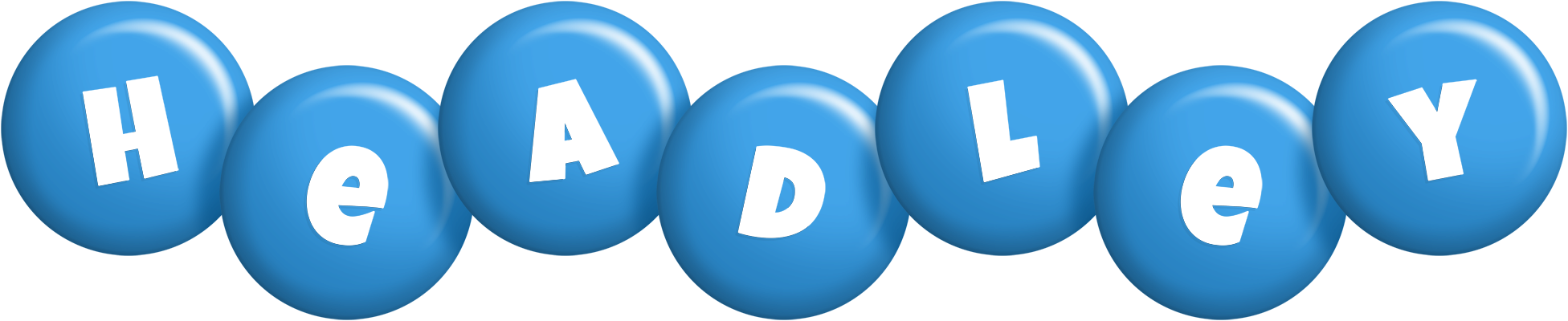Headley candy-blue logo