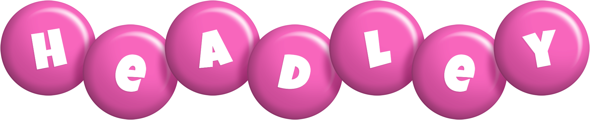 Headley candy-pink logo