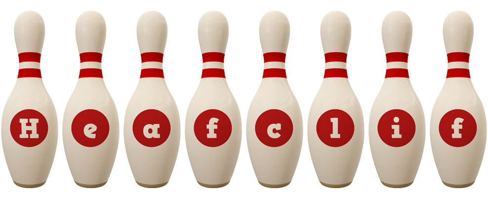 Heafclif bowling-pin logo