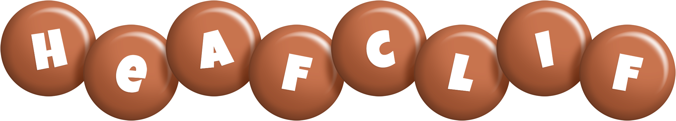Heafclif candy-brown logo