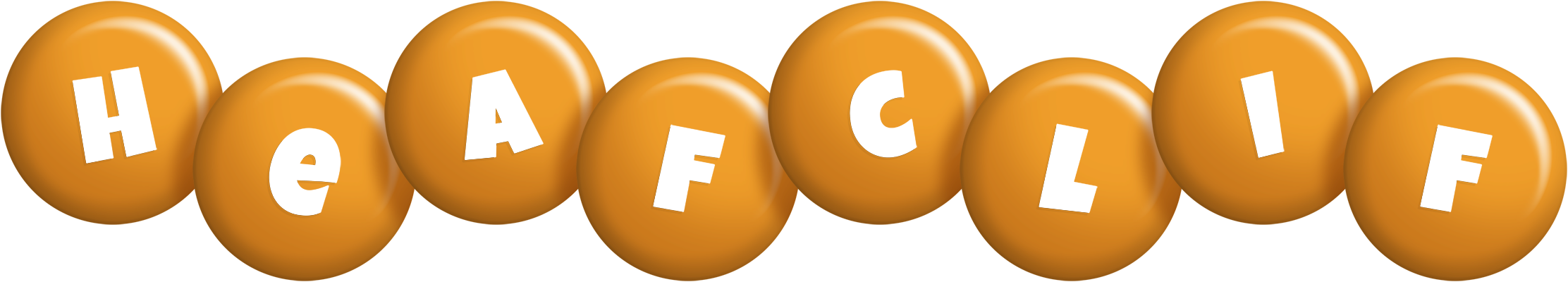 Heafclif candy-orange logo