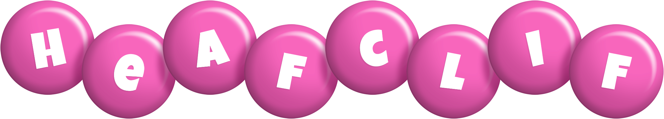 Heafclif candy-pink logo